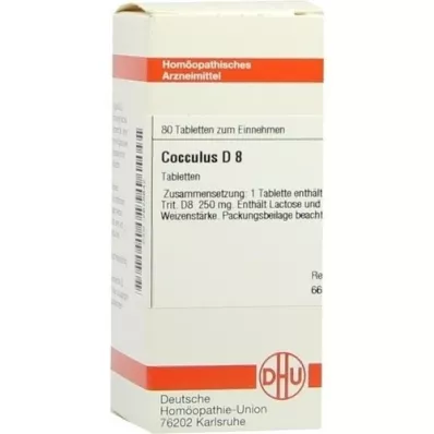 COCCULUS D 8 tablet, 80 adet COCCULUS D 8 tablet, 80 adet