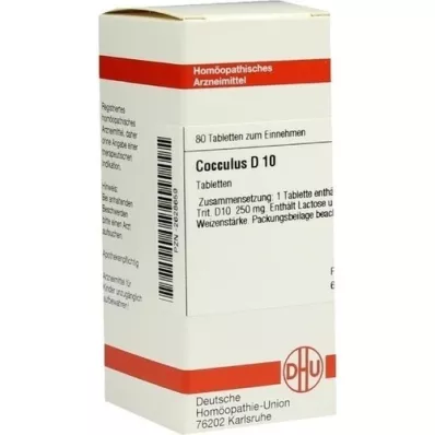 COCCULUS D 10 tablet, 80 adet COCCULUS D 10 tablet, 80 adet