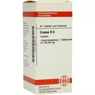 CROCUS D 6 tablet, 80 adet CROCUS D 6 tablet, 80 adet