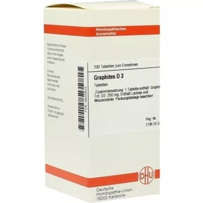 GRAPHITES D 3 tablet, 200 adet