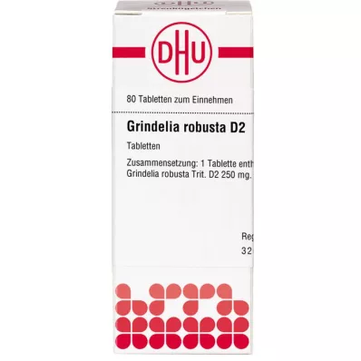 GRINDELIA ROBUSTA D 2 tablet, 80 adet GRINDELIA ROBUSTA D 2 tablet, 80 adet