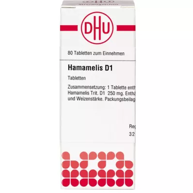HAMAMELIS D 1 tablet, 80 adet HAMAMELIS D 1 tablet, 80 adet