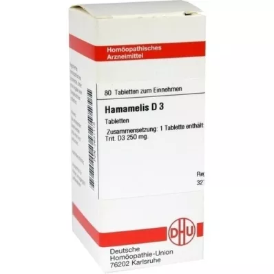 HAMAMELIS D 3 tablet, 80 adet HAMAMELIS D 3 tablet, 80 adet