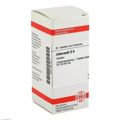 JABORANDI D 6 tablet, 80 adet