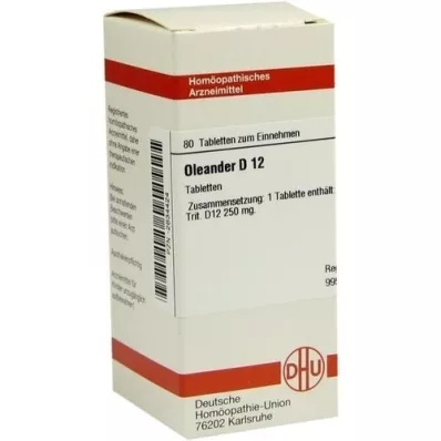 OLEANDER D 12 tablet, 80 adet OLEANDER D 12 tablet, 80 adet