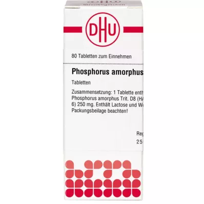PHOSPHORUS AMORPHUS D 8 tablet, 80 adet PHOSPHORUS AMORPHUS D 8 tablet, 80 adet