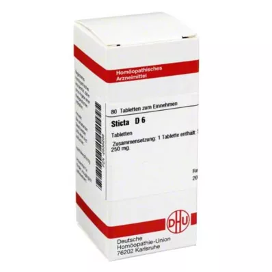 STICTA D 6 tablet, 80 adet STICTA D 6 tablet, 80 adet