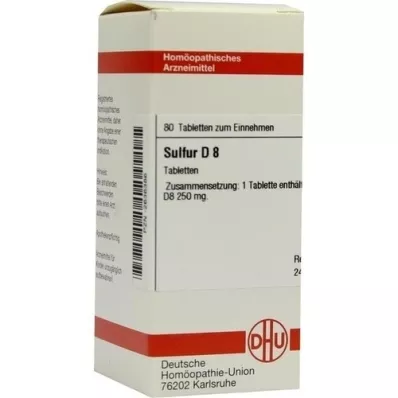SULFUR D 8 tablet, 80 adet