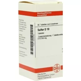 SULFUR D 10 tablet, 80 adet