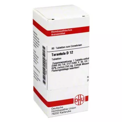 TARANTULA D 12 tablet, 80 adet TARANTULA D 12 tablet, 80 adet