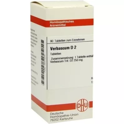 VERBASCUM D 2 tablet, 80 adet VERBASCUM D 2 tablet, 80 adet