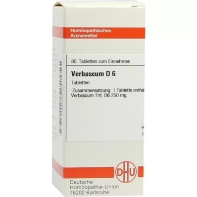 VERBASCUM D 6 tablet, 80 adet VERBASCUM D 6 tablet, 80 adet