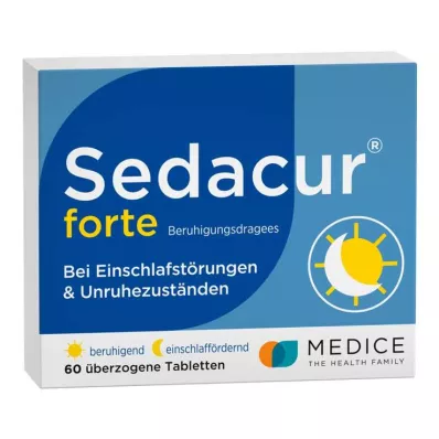 SEDACUR forte sakinleştirici tabletler, 60 adet SEDACUR forte sakinleştirici tabletler, 60 adet