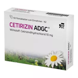CETIRIZIN ADGC Film kaplı tabletler, 50 adet