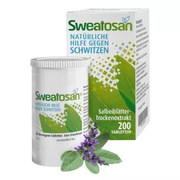 SWEATOSAN kaplamalı tabletler, 200 adet