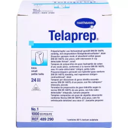 TELAPREP Hazırlama swabı steril olmayan boyut 1 küçük, 1000 parça