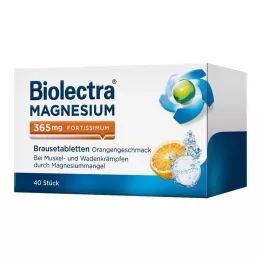 BIOLECTRA Magnezyum 365 mg fortissimum Portakal, 40 adet