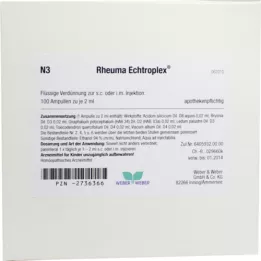 RHEUMA ECHTROPLEX Enjeksiyonluk çözelti, 100X2 ml