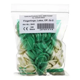 FINGERLING Lateks OP Beden 5, 100 adet