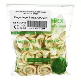 FINGERLING Lateks OP Beden 4, 100 adet