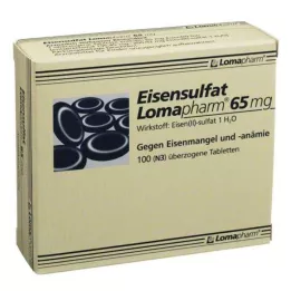 EISENSULFAT Lomapharm 65 mg kaplamalı tablet, 100 adet