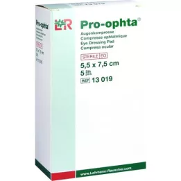 PRO-OPHTA 5,5x7,5 cm steril tekli kompres, 5 adet