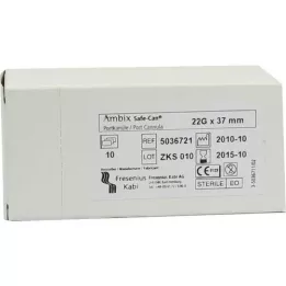 AMBIX Safe-Can bağlantı noktası.Can.22 Gx37 mm düz, 10 adet