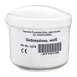 GEBISSDOSE ek parça ve kapaklı beyaz, 1 adet