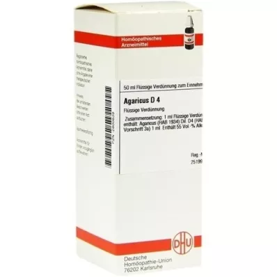 AGARICUS D 4 seyreltme, 50 ml