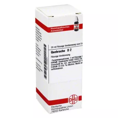 QUEBRACHO D 2 Seyreltme, 20 ml