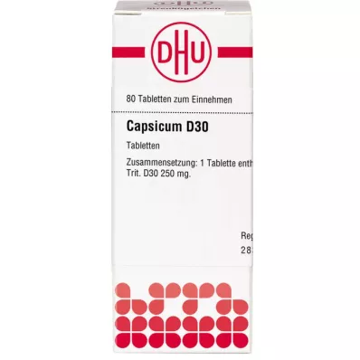CAPSICUM D 30 tablet, 80 adet CAPSICUM D 30 tablet, 80 adet