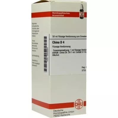 CHINA D 4 seyreltme, 50 ml