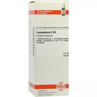 LYCOPODIUM D 30 Seyreltme, 50 ml LYCOPODIUM D 30 Seyreltme, 50 ml