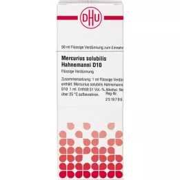 MERCURIUS SOLUBILIS Hahnemanni D 10 Seyreltme, 50 ml