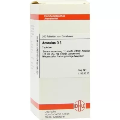 AESCULUS D 3 tablet, 200 adet AESCULUS D 3 tablet, 200 adet