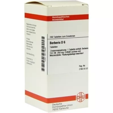 BERBERIS D 6 tablet, 200 adet BERBERIS D 6 tablet, 200 adet