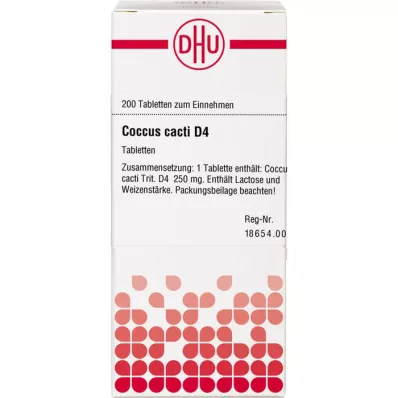 COCCUS kaktüsler D 4 tablet, 200 adet