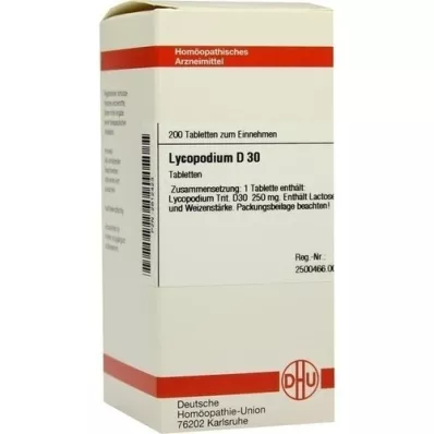 LYCOPODIUM D 30 tablet, 200 adet LYCOPODIUM D 30 tablet, 200 adet