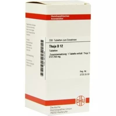 THUJA D 12 tablet, 200 adet