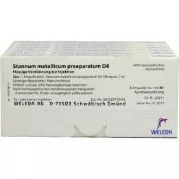 STANNUM METALLICUM praeparatum D 8 ampul, 48X1 ml