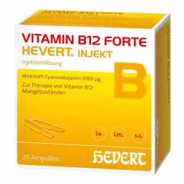 VITAMIN B12 HEVERT forte Enjeksiyon ampulleri, 20X2 ml