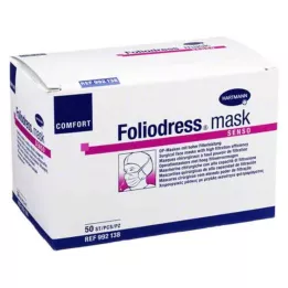 FOLIODRESS maske Comfort senso OP-maske yeşil, 50 adet