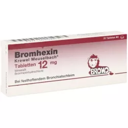 BROMHEXIN Krewel Meuselb.Tabletler 12mg, 20 adet