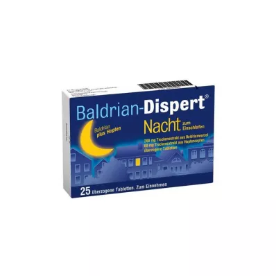 BALDRIAN DISPERT Gece uykuya dalmak için üb.Tabletler, 25 adet BALDRIAN DISPERT Gece uykuya dalmak için üb.Tabletler, 25 adet