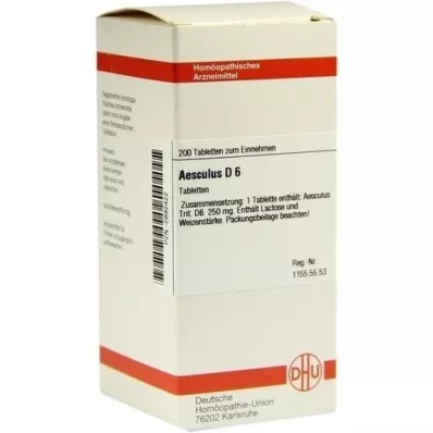 AESCULUS D 6 tablet, 200 adet AESCULUS D 6 tablet, 200 adet
