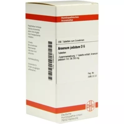ARSENUM JODATUM D 6 tablet, 200 adet ARSENUM JODATUM D 6 tablet, 200 adet