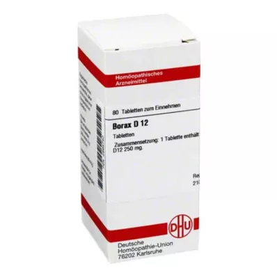 BORAX D 12 tablet, 80 adet BORAX D 12 tablet, 80 adet