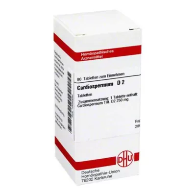 CARDIOSPERMUM D 2 tablet, 80 adet CARDIOSPERMUM D 2 tablet, 80 adet