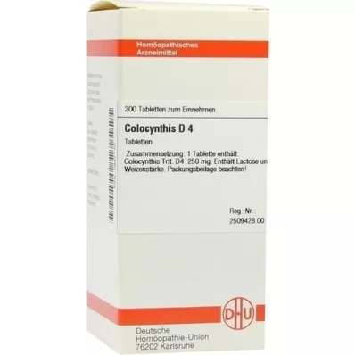 COLOCYNTHIS D 4 tablet, 200 adet COLOCYNTHIS D 4 tablet, 200 adet