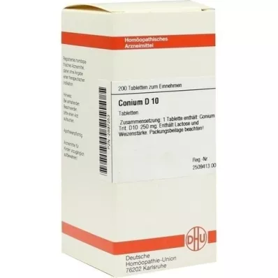 CONIUM D 10 tablet, 200 adet CONIUM D 10 tablet, 200 adet